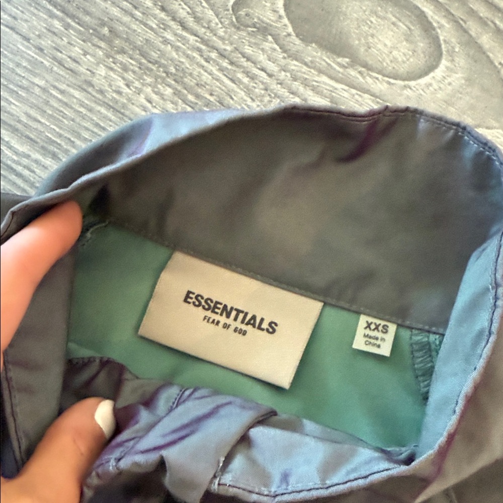 Essentials Gray Windbreaker Jacket - image 2